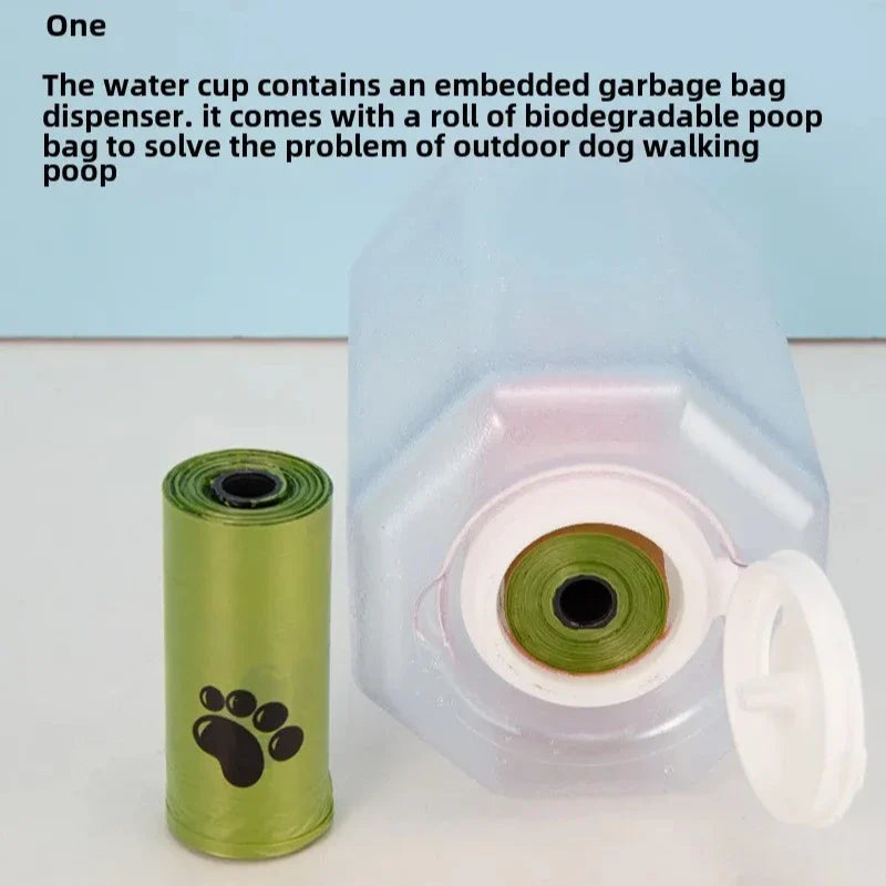 3 - IN -1 PORTABLE PET WATER AND FOOD BOTTLE