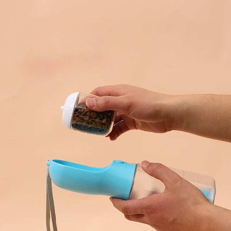 3 - IN -1 PORTABLE PET WATER AND FOOD BOTTLE